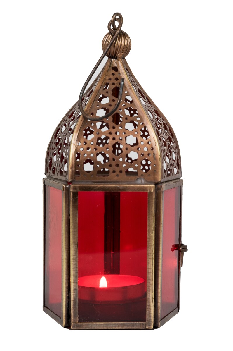 Linterna oriental Meena - Roja box