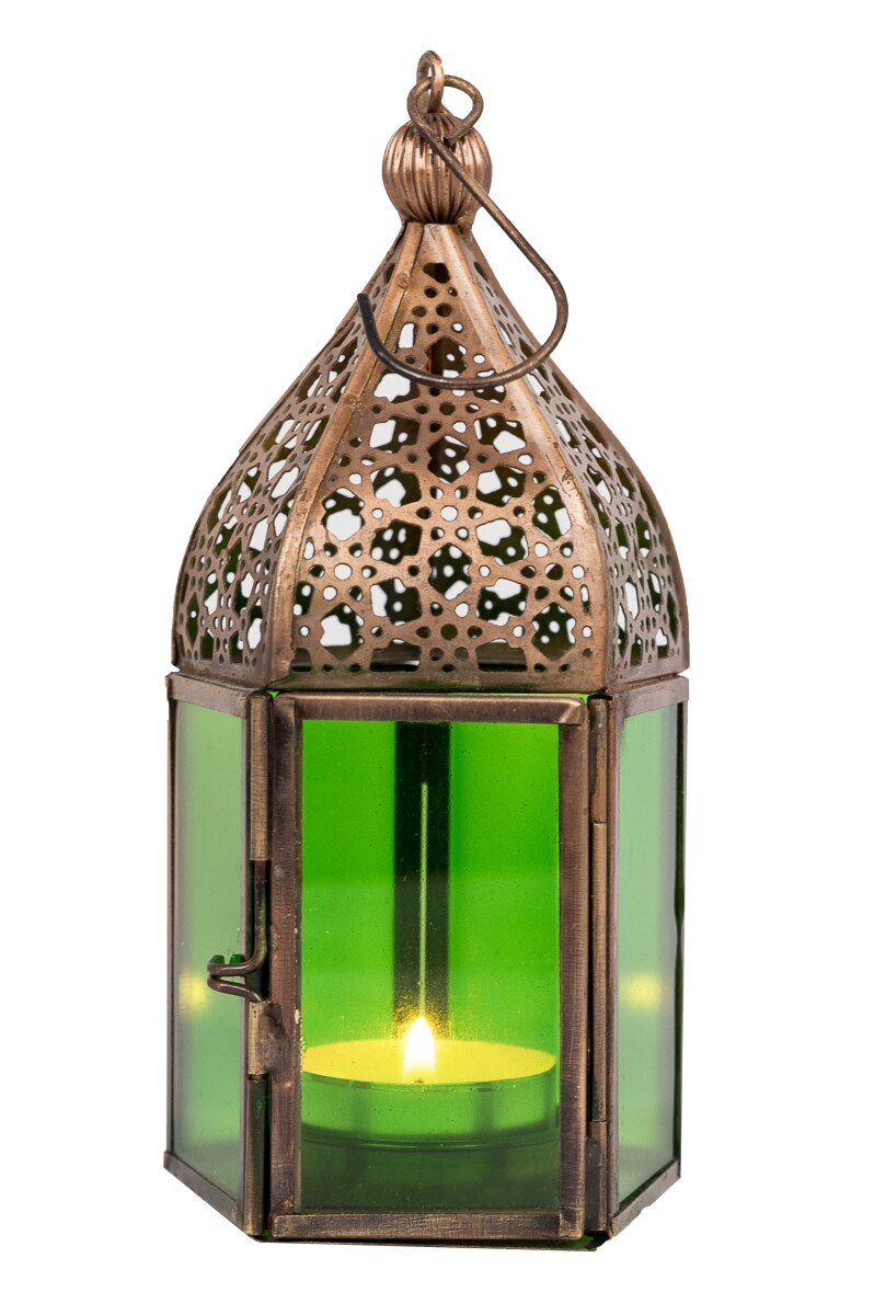 Linterna oriental Meena - Verde box