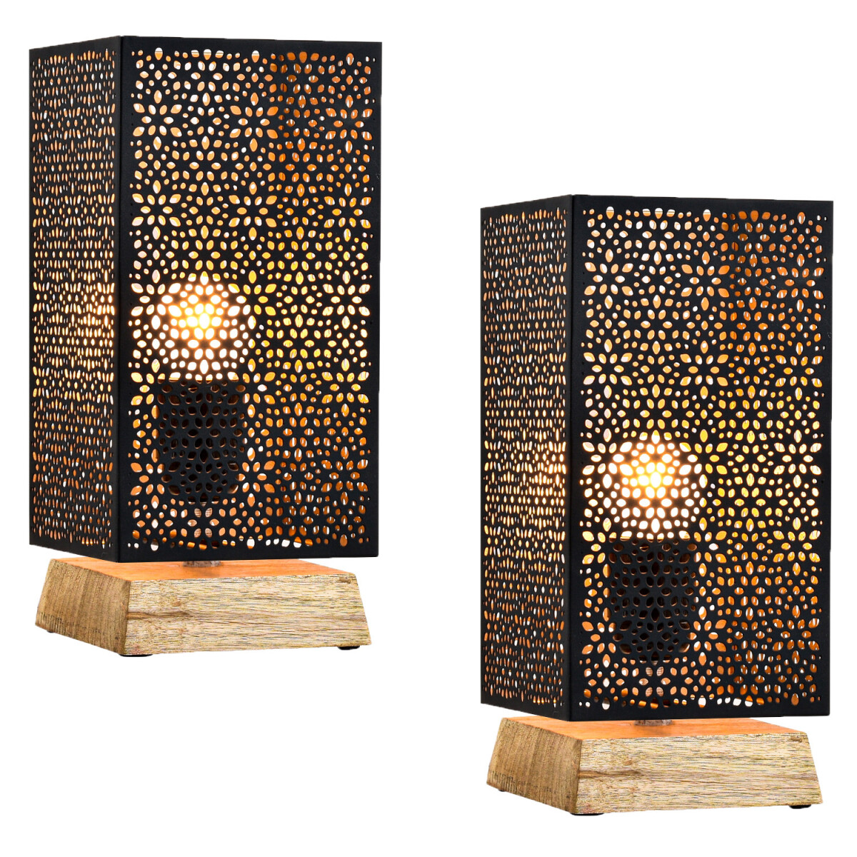 Juego de 2 lámparas de mesa decor box