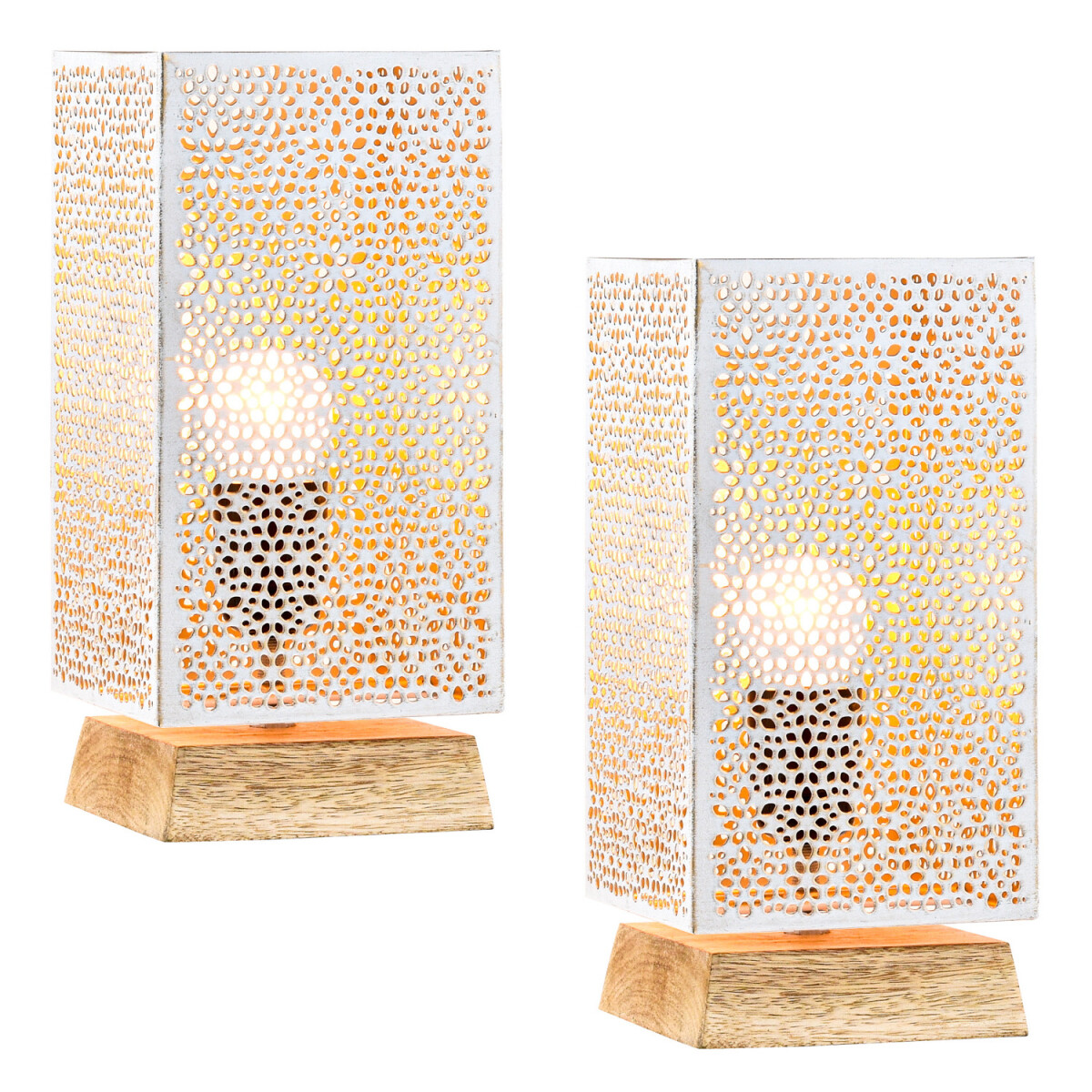 Juego de 2 lámparas de mesa decor box