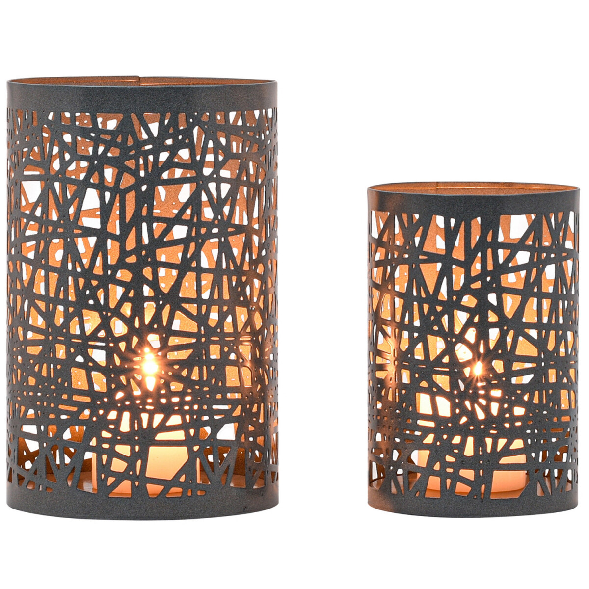 Juego de 2 portavelas decorativos de estilo escandinavo Cout