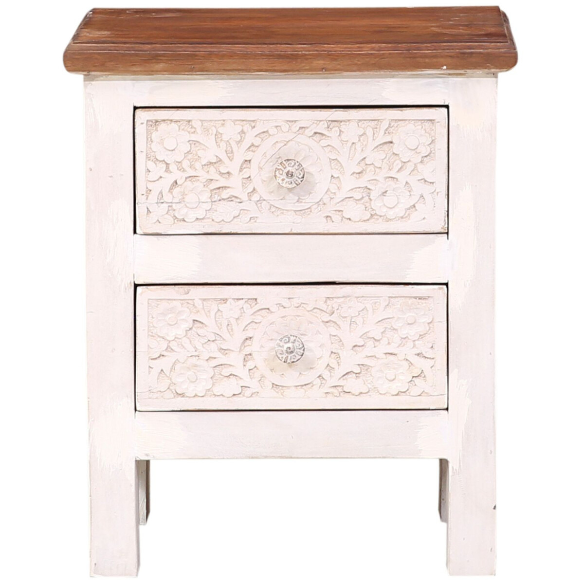 Muebles boho: mesita de noche, mesita au box