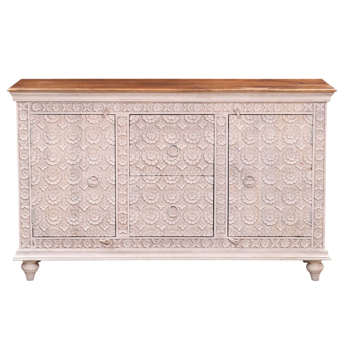 Aparador de estilo boho de madera Kabira box