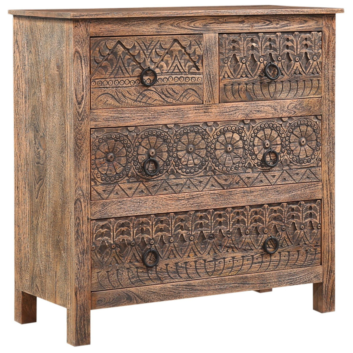 Aparador decorativo de estilo boho con c box