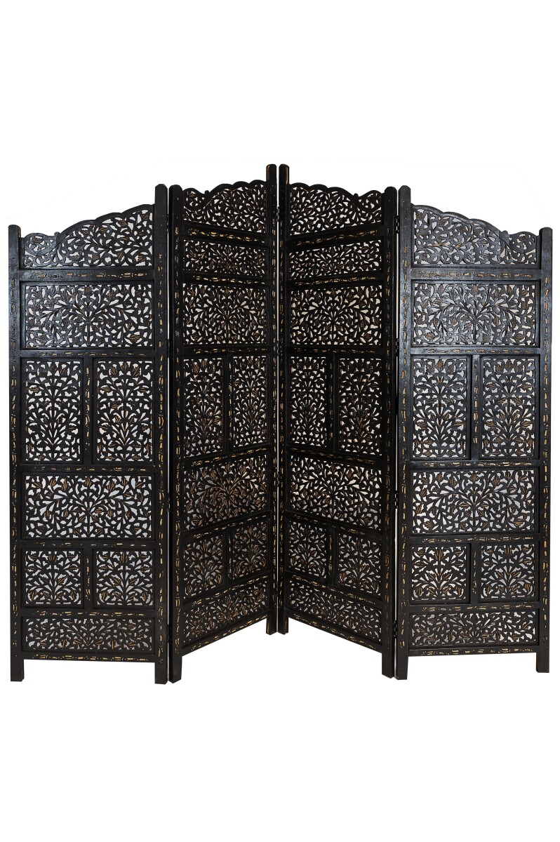 Biombo oriental de madera «Saraswa box