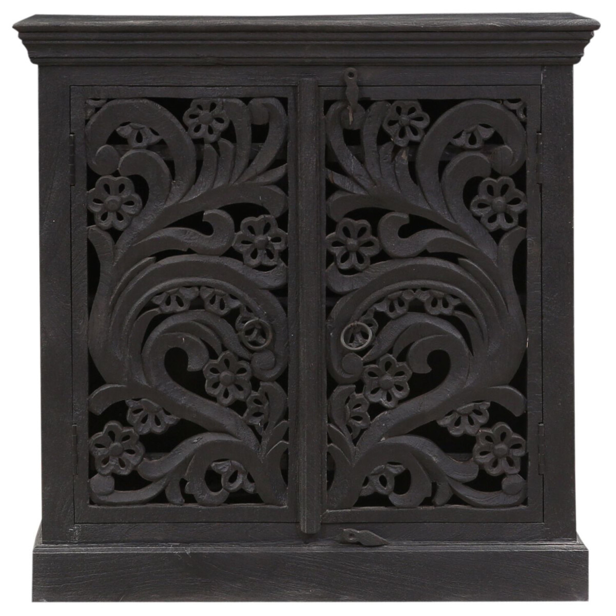 Aparador vintage de madera Hathi negro box