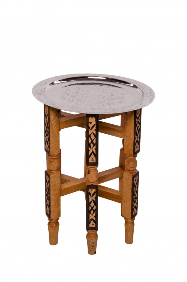 Mesa Orient Iman - Color plata, 40 cm box