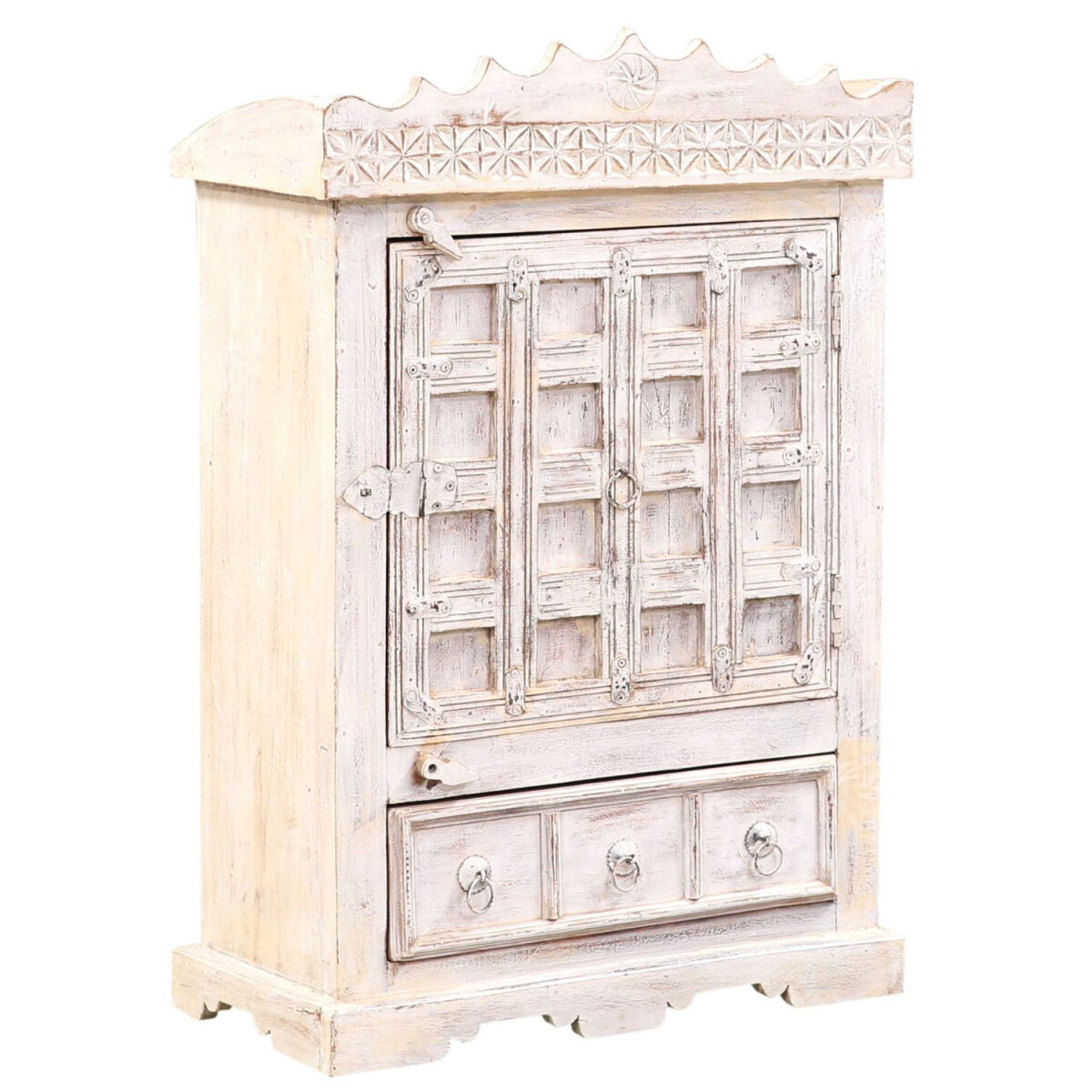 Mesita de noche vintage de estilo orient box