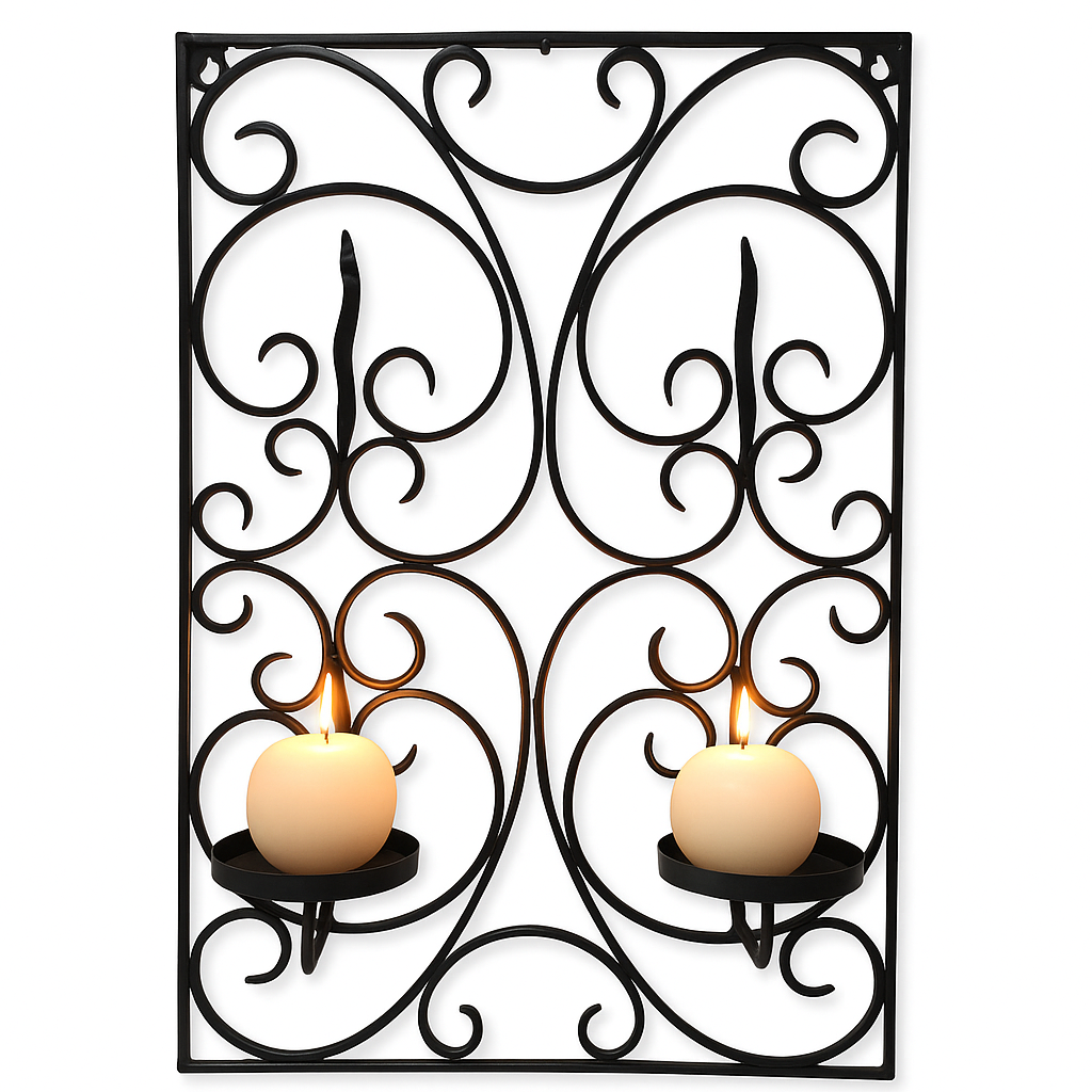 Portavelas de pared de estilo mediterráneo «Ara