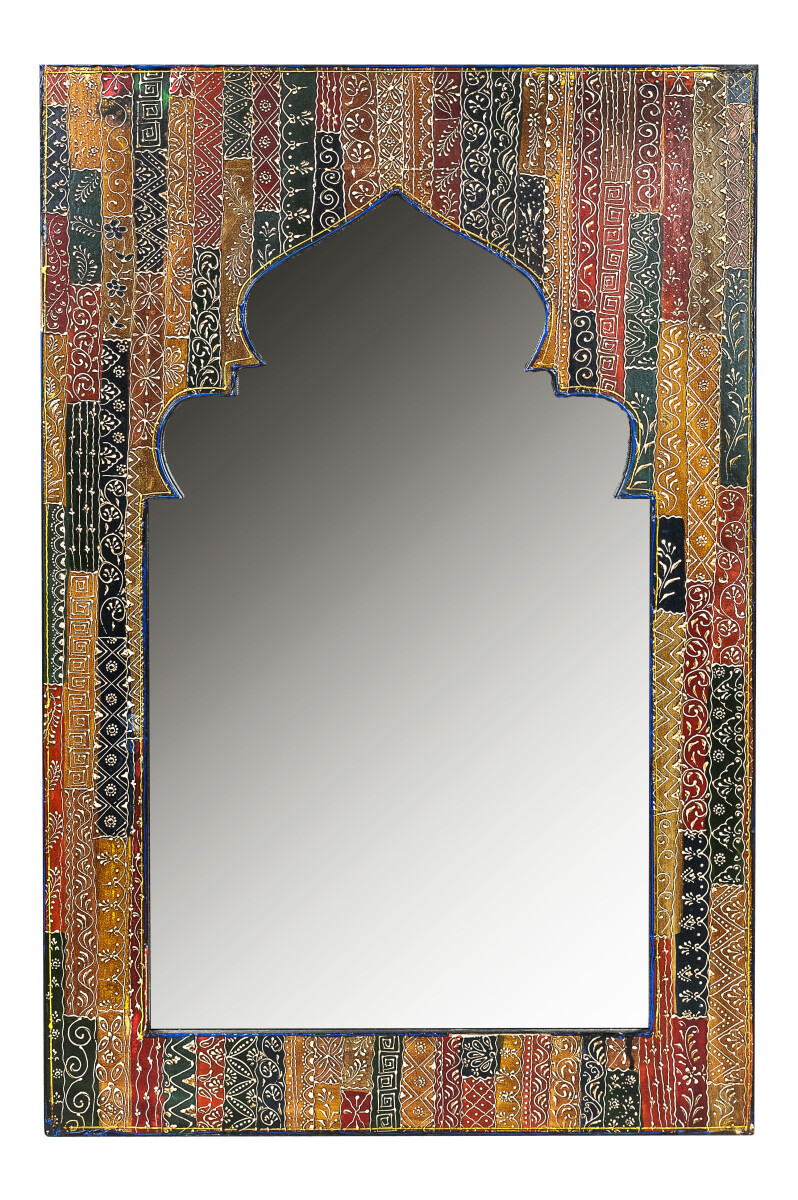 Espejo oriental pintado Tarana - 90 cm -