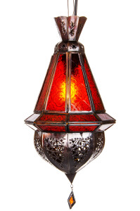 Lámpara de techo Moulay Roja 45 cm |...