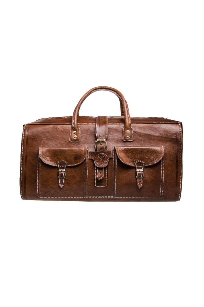 Bolso de viaje marroquí de cuero  box