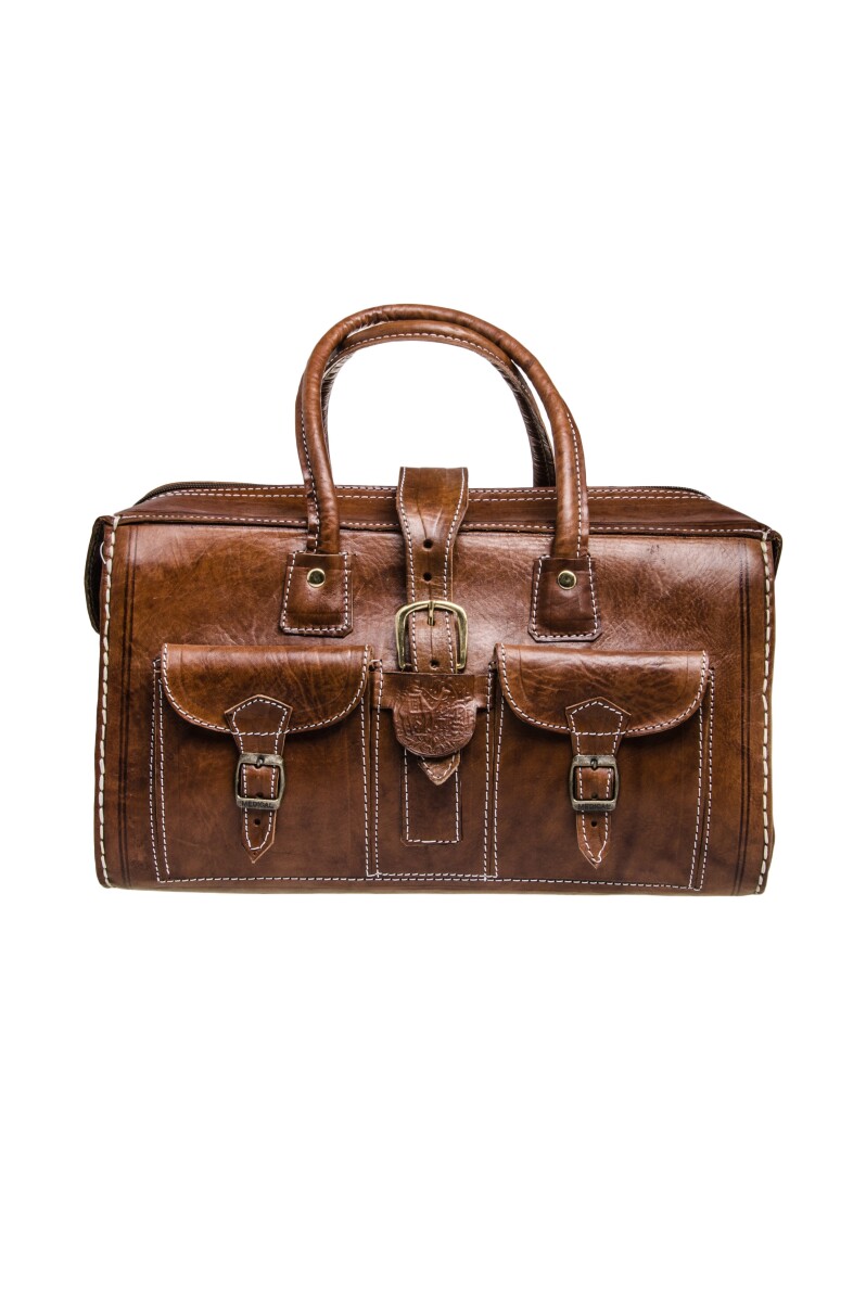Bolso de viaje marroquí de cuero  box