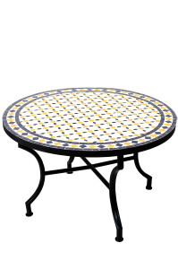 Mesa marroquí con mosaicos «Giralda»,...