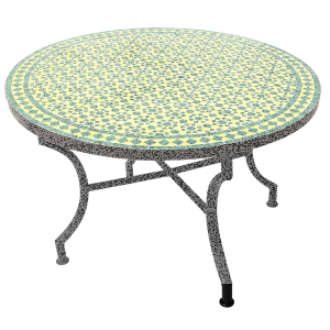 Mesa marroquí de mosaico Albaicín, verde y...