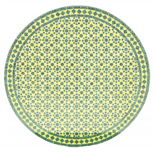 Mesa marroquí de mosaico Albaicín, verde y...