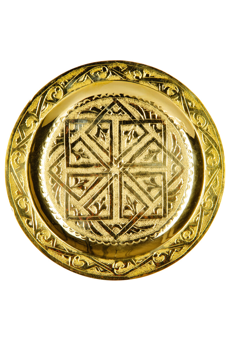 Bandeja oriental Mehdia dorada, 16 cm