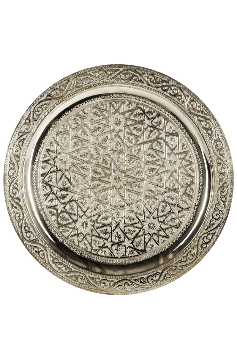 Bandeja oriental Mehdia, color plata, 30 box
