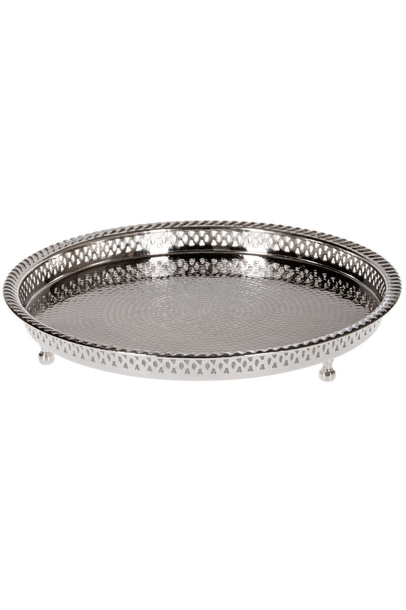 Bandeja oriental Mahra de plata, 37 cm box