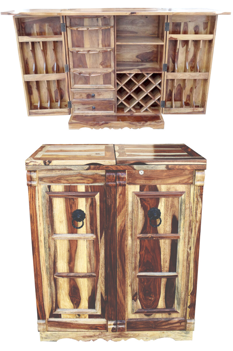 Mueble bar oriental plegable de madera m box