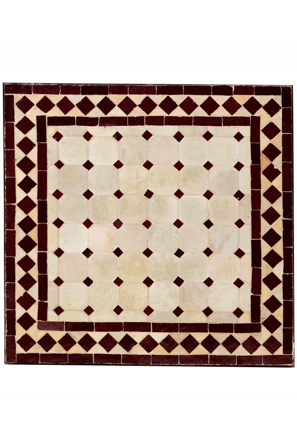 Azulejo de mosaico mediterráneo Marrakech Natural/Bur
