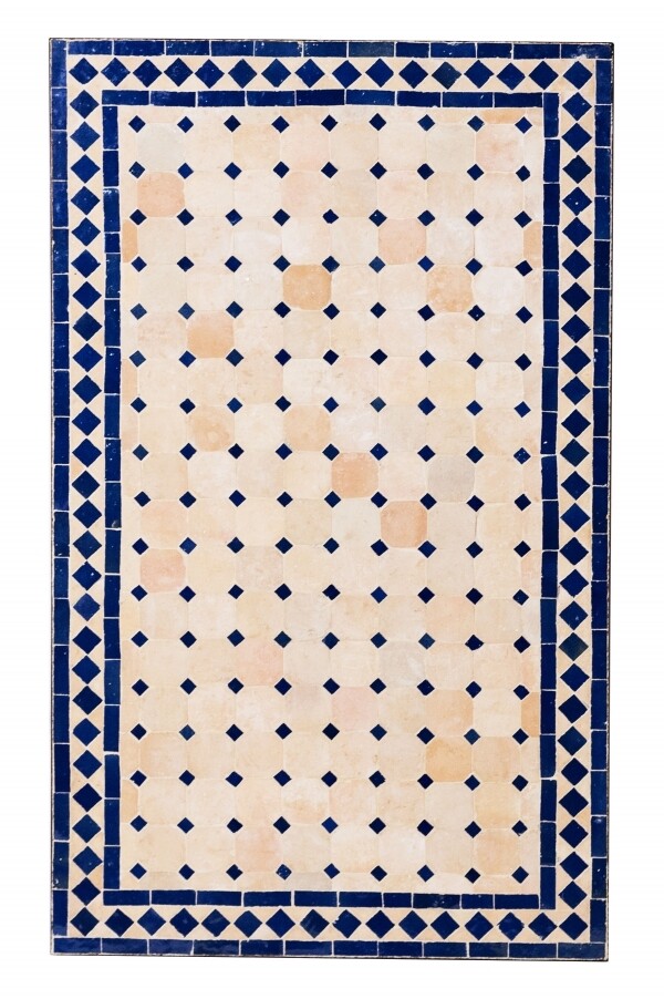 Azulejo marroquí de mosaico Marrakech Natural / azul 