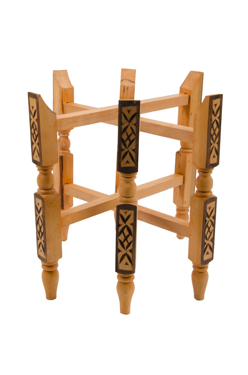 Soporte de madera Orient claro para bandejas de 60 cm