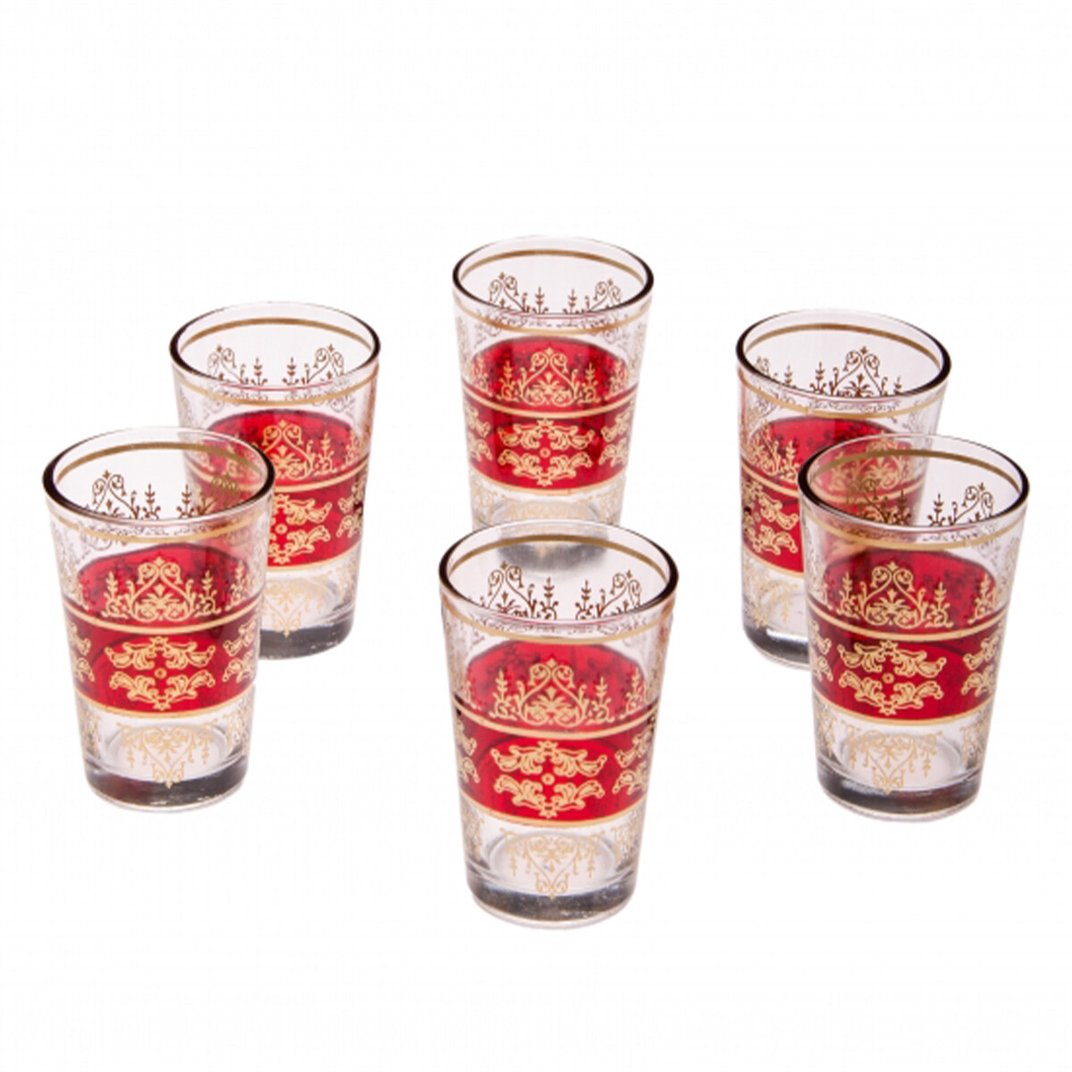6 vasos de té orientales Marrakec box