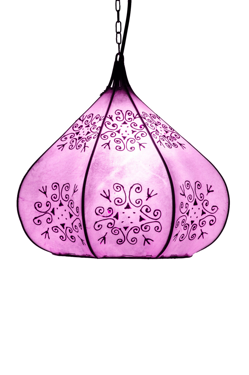 Lámpara Kabir Lila de 35 cm | Lámpara oriental