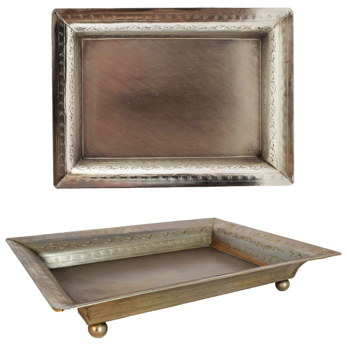 Bandeja vintage rectangular Genna, color box