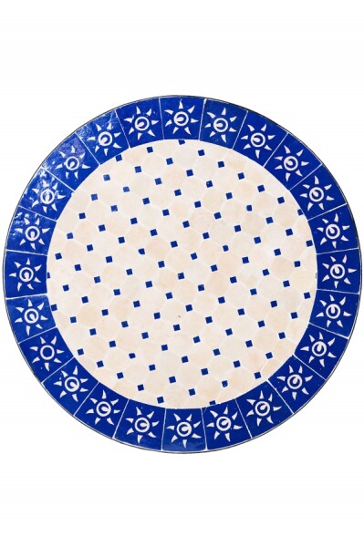 Beige y azul