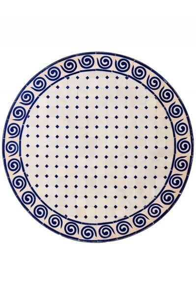 Beige y azul