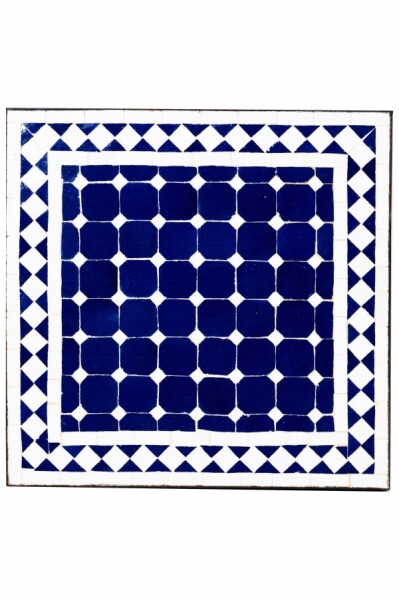 Azul y blanco