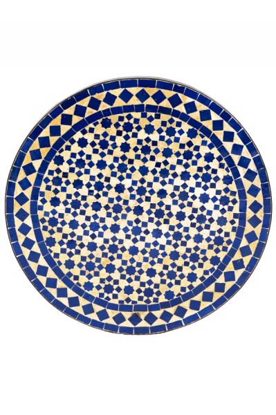 Beige y azul